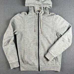 FIGS Essential Zip Up Hoodie On Shift Jacket Women's Heather Gray-Scrubs Small S